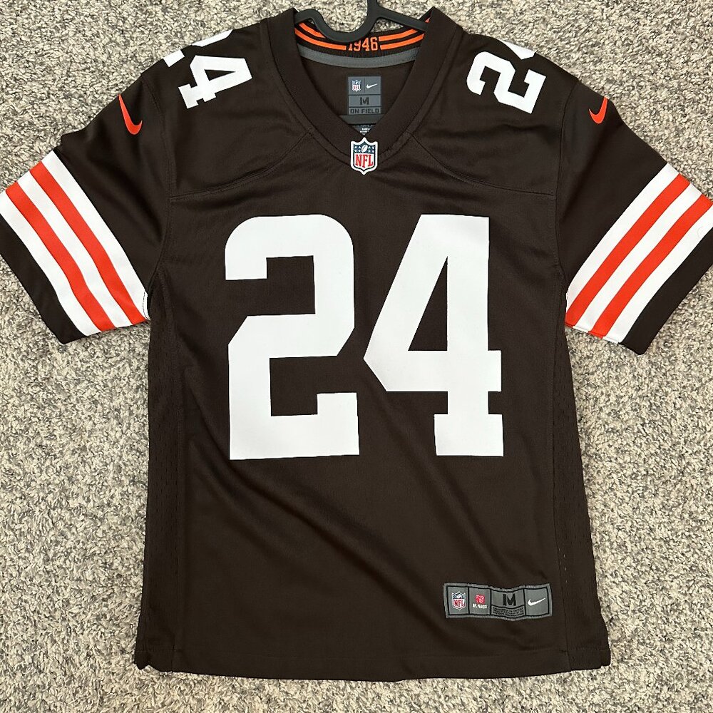 Nike Youth Medium - Replica Nick Chubb Browns Game Jersey